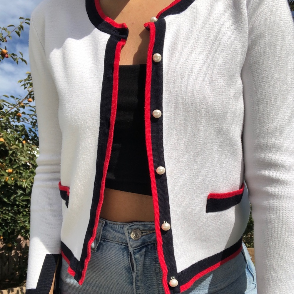 ZARA Pearl Cardigan